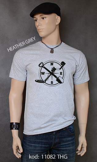 koszulka męska WYKOPKI kolor heather grey