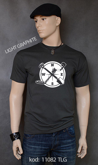 koszulka męska WYKOPKI kolor light graphite