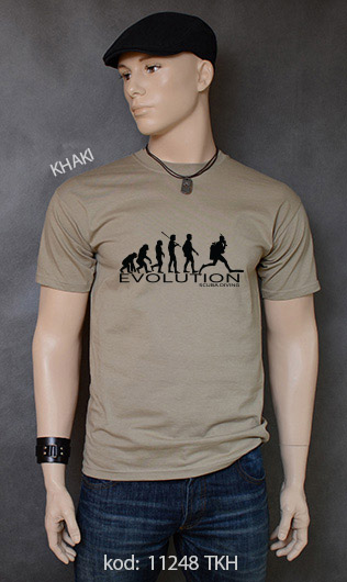 koszulka męska SCUBA DIVING EVOLUTION kolor khaki