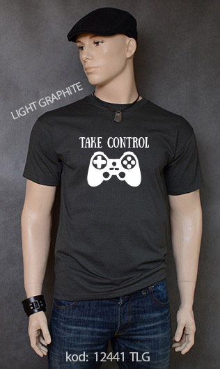 koszulka męska TAKE CONTROL kolor light graphite